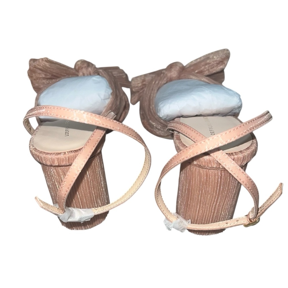 NEW NIB Loeffler Randall Camellia Beauty Pleated Bow Heels - Picture 7 of 10